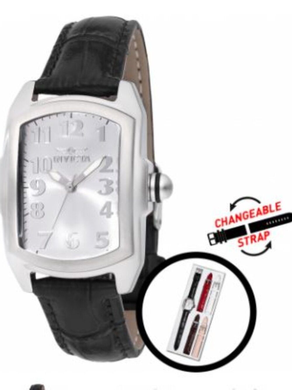 Invicta Lupah 48949 Women’s Black Stainless Steel Watch 29mm Quartz New